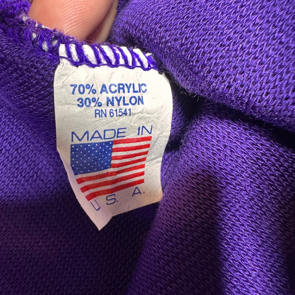 West Coast Choppers Purple Iron Cross Knit Beanie Hat Made in USA Y2K Biker Moto - Picture 4 of 7